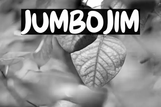 JUMBOJIM Font examples