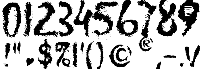 JUMP BURN IP 2012 Font OTHER CHARS