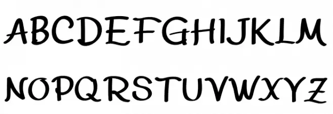 JUMPS BRUSH Schriftart Groß