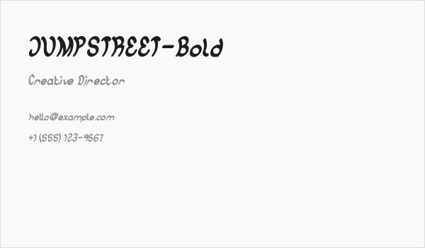 JUMPSTREET-Bold Business Card