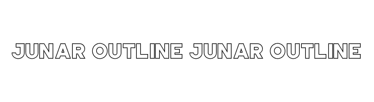 JUNAR OUTLINE JUNAR OUTLINE  Descarca Fonturi Gratis