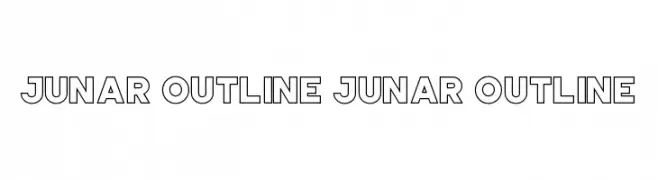 JUNAR OUTLINE JUNAR OUTLINE  フリーフォントのダウンロード