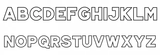JUNAR OUTLINE JUNAR OUTLINE 字体 大写