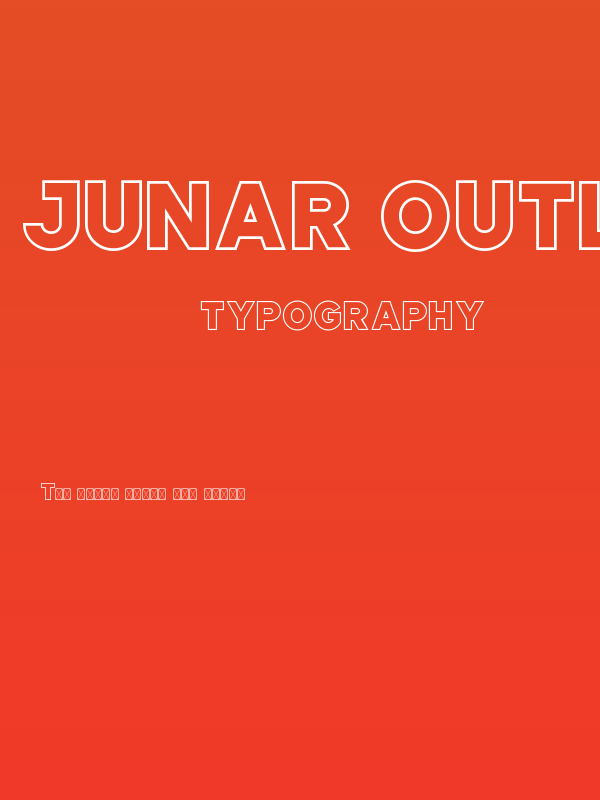 JUNAR OUTLINE JUNAR OUTLINE Poster