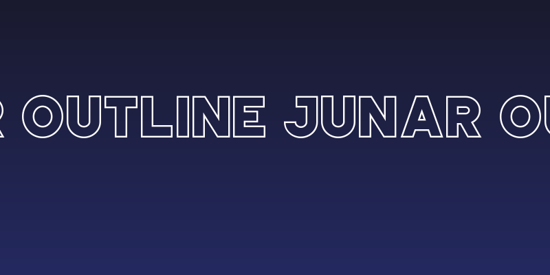 JUNAR OUTLINE JUNAR OUTLINE Social Header