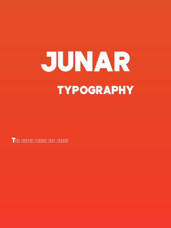 JUNAR Poster