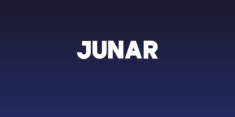 JUNAR Social Header