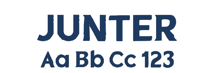 JUNTER Font Preview