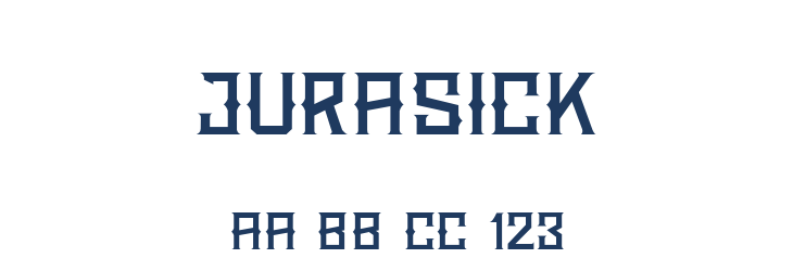 JURASICK Font Preview