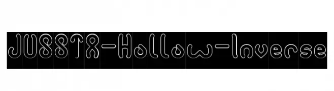 JUSSTA-Hollow-Inverse  नि: शुल्क फ़ॉन्ट्स डाउनलोड