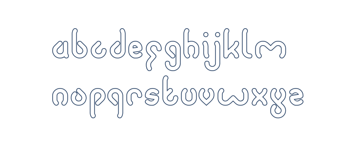 JUSSTA-Hollow Lowercase