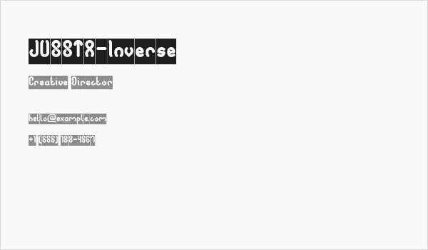 JUSSTA-Inverse Business Card