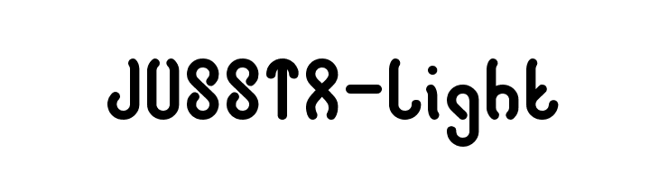 JUSSTA-Light  Скачать бесплатные шрифты