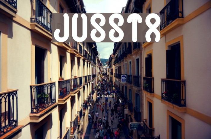 JUSSTA Font examples