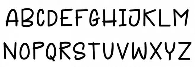 JUSTFUN Font LOWERCASE