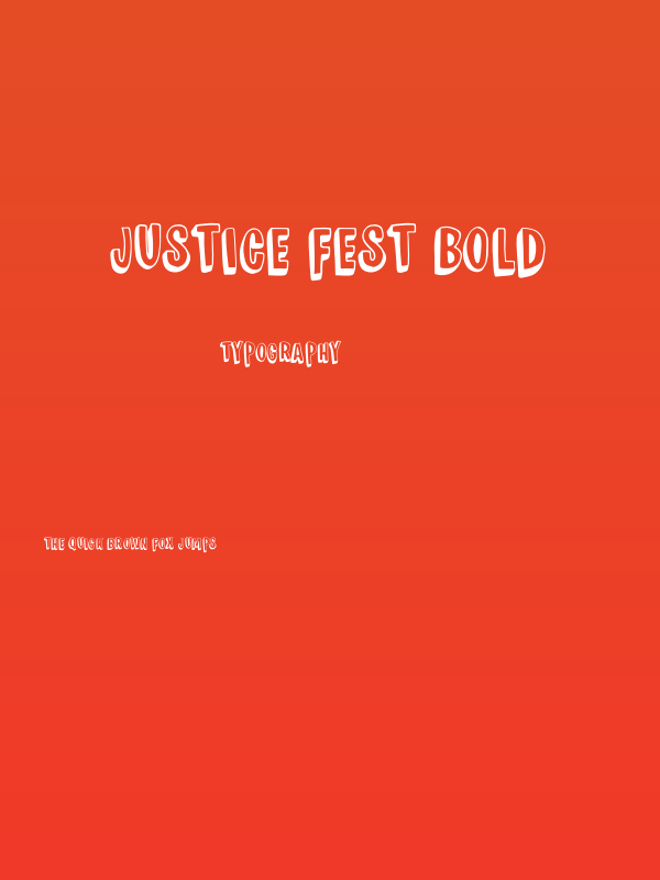 JUSTICE FEST Bold Poster