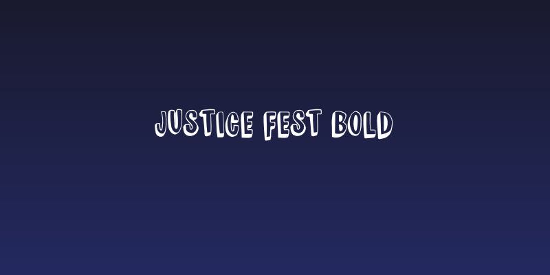 JUSTICE FEST Bold Social Header