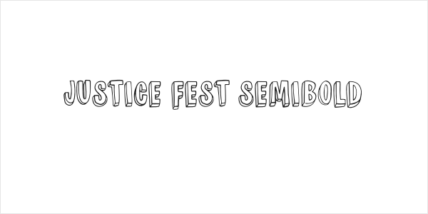 JUSTICE FEST Semibold Logo