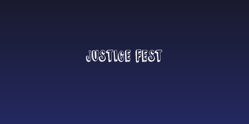 JUSTICE FEST Social Header