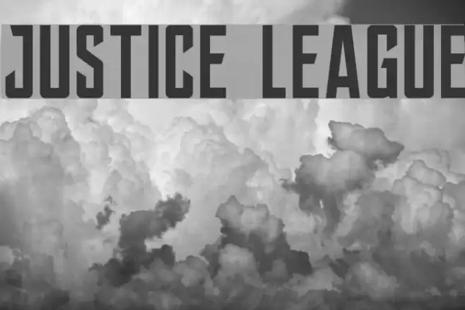 JUSTICE LEAGUE फ़ॉन्ट examples