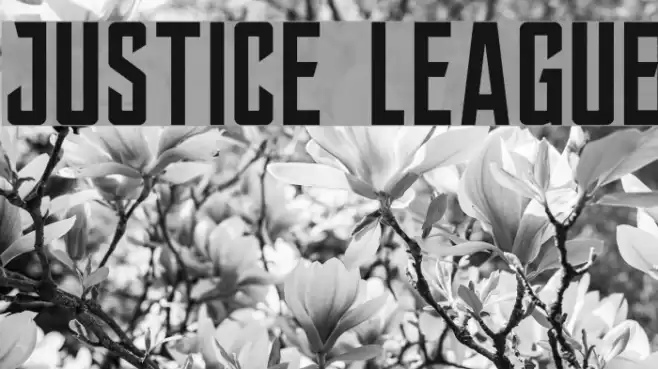 JUSTICE LEAGUE फ़ॉन्ट examples