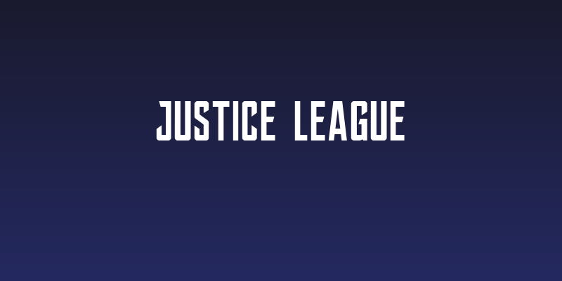 JUSTICE LEAGUE Social Header