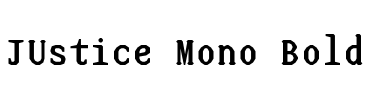 JUstice Mono Bold Font