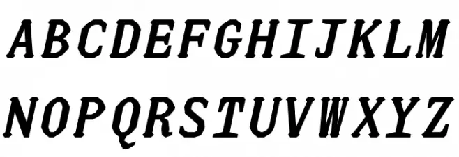 JUstice Mono BoldOblique Schriftart Groß