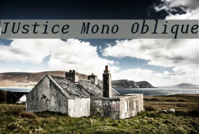 JUstice Mono Oblique Example 3
