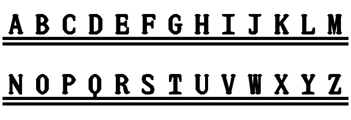 JUstice Mono Title Font LOWERCASE
