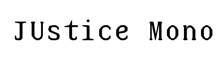 JUstice Mono Font