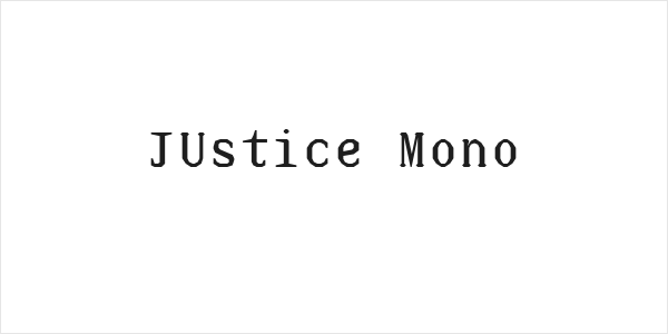 JUstice Mono Logo