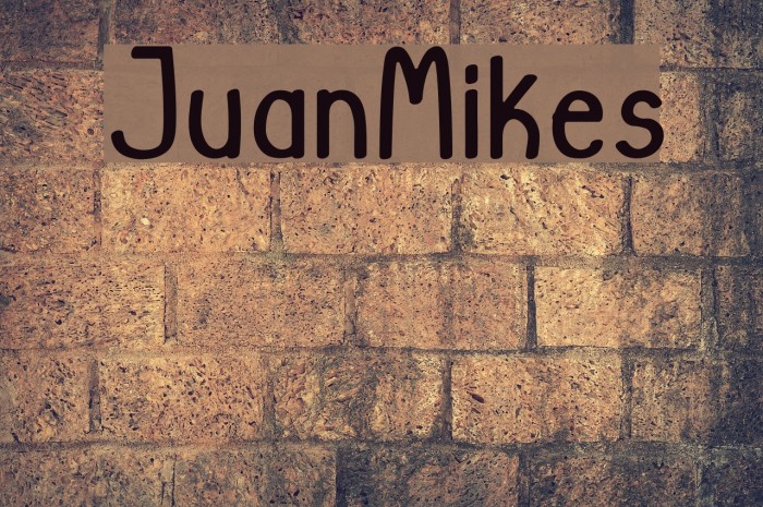 JuanMikes Font examples