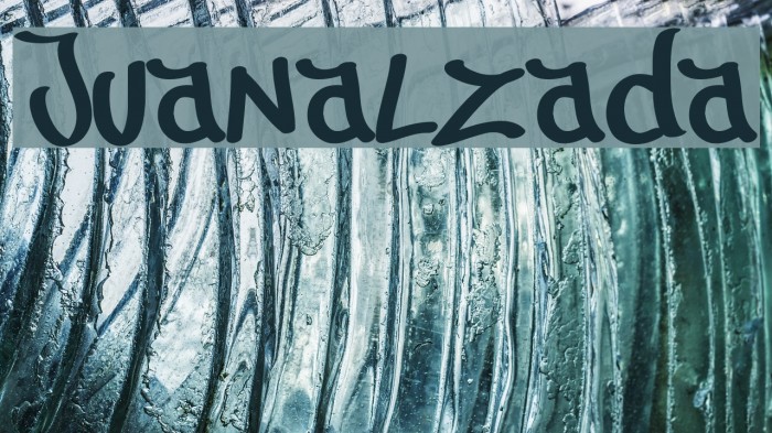 Juanalzada Font examples