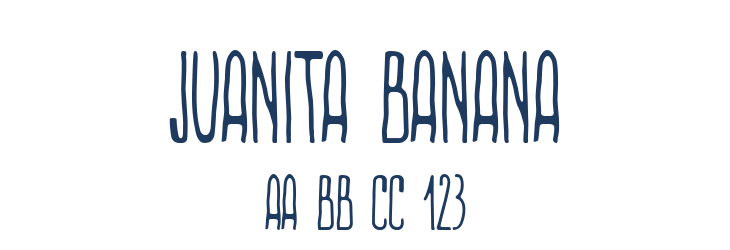 Juanita Banana Font Preview