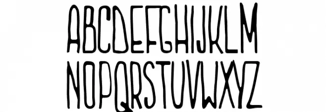 Juanita Banana Font LOWERCASE