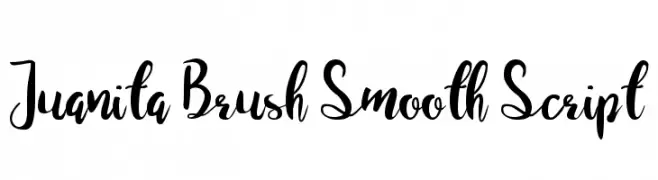 Juanita Brush Smooth Script  font caratteri gratis