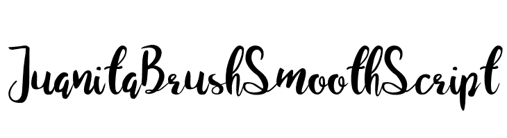 Juanita Brush Smooth Script  Frei Schriftart Herunterladen