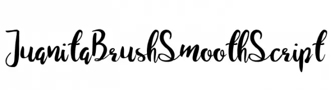Juanita Brush Smooth Script  font caratteri gratis