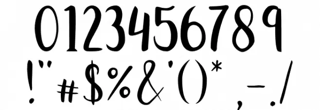 Juanita Brush Smooth Script Font OTHER CHARS