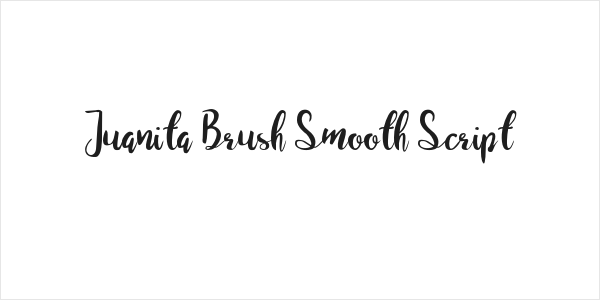Juanita Brush Smooth Script Logo