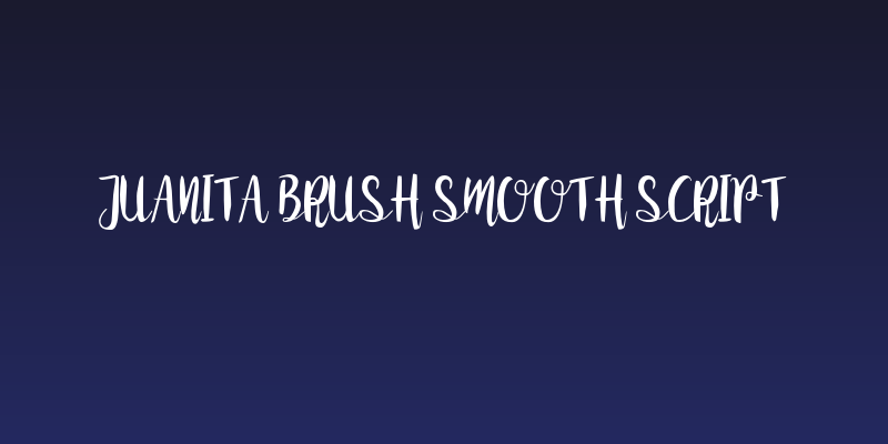 Juanita Brush Smooth Script Social Header