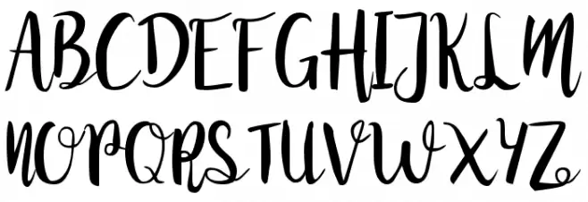 Juanita Brush Smooth Script خط أحرف كبيرة