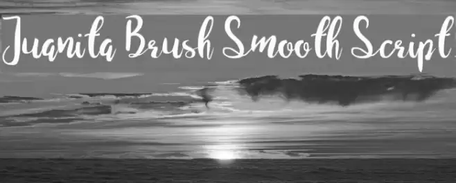 Juanita Brush Smooth Script Font examples