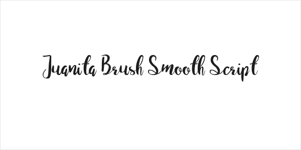 Juanita Brush Smooth Script Logo
