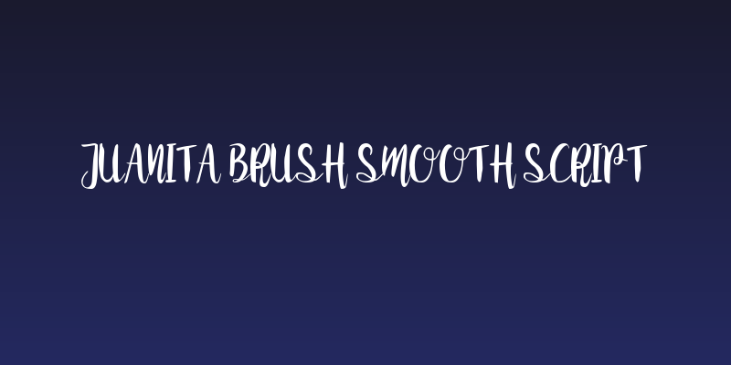Juanita Brush Smooth Script Social Header