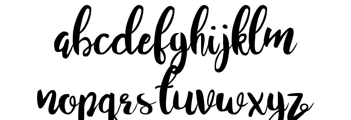 Juanita Brush Smooth Script Font LOWERCASE