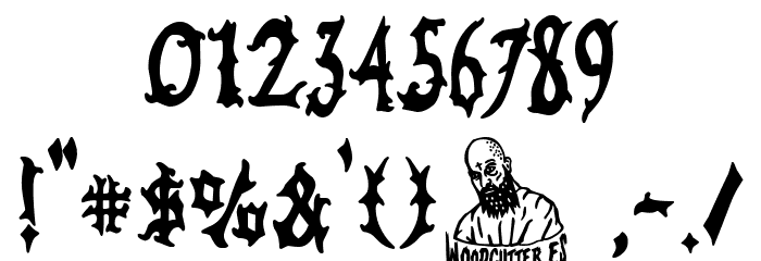 Juanita Gothic Font OTHER CHARS