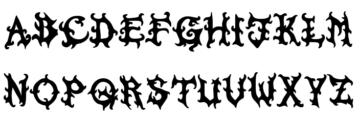 Juanita Gothic Font UPPERCASE