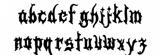 Juanita Gothic Polices MINUSCULES